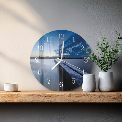 Reloj de pared redondo Paisaje
