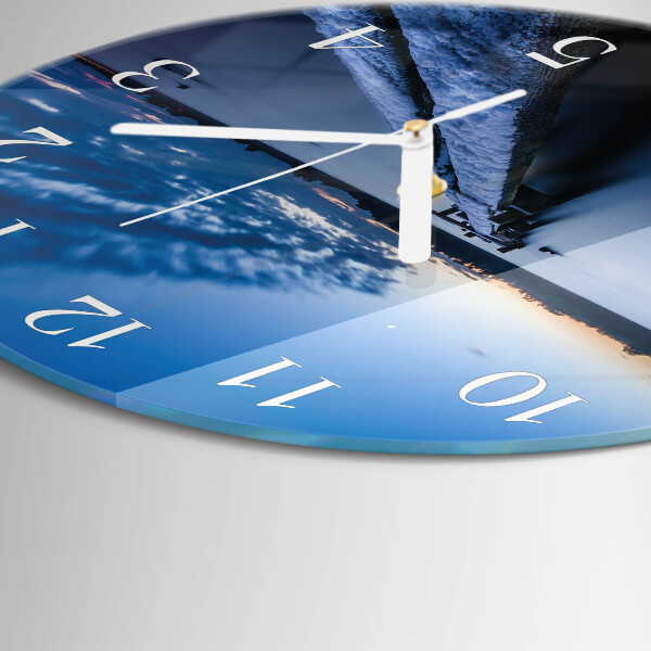 Reloj de pared redondo Paisaje
