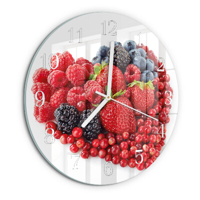 Reloj de pared redondo Fruta
