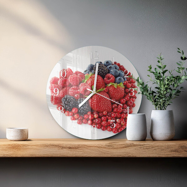 Reloj de pared redondo Fruta