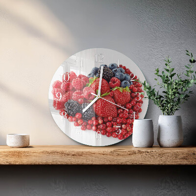 Reloj de pared redondo Fruta