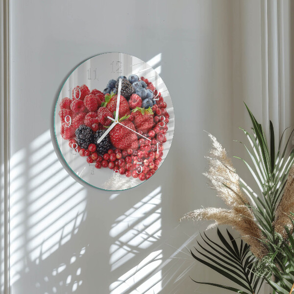 Reloj de pared redondo Fruta