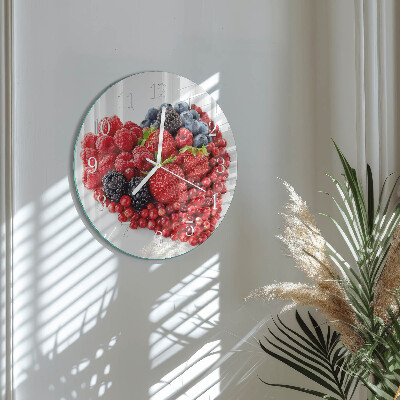 Reloj de pared redondo Fruta