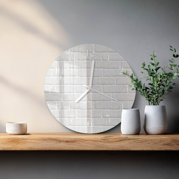 Reloj de pared redondo Ladrillo