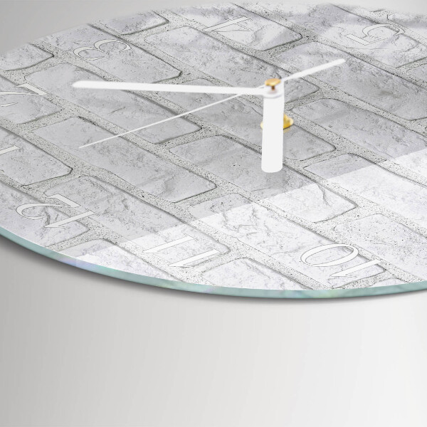 Reloj de pared redondo Ladrillo