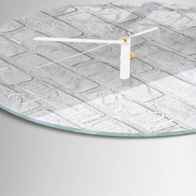 Reloj de pared redondo Ladrillo