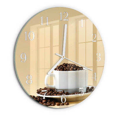 Reloj de pared redondo Café