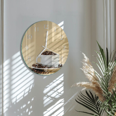 Reloj de pared redondo Café