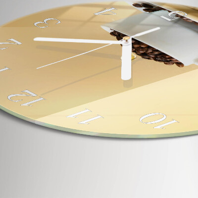 Reloj de pared redondo Café