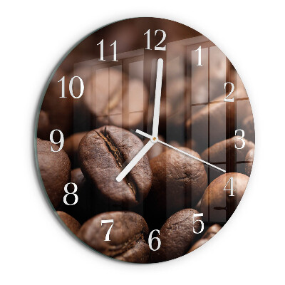 Reloj de pared redondo Granos de café