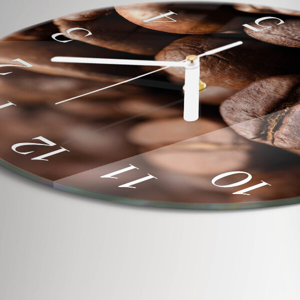 Reloj de pared redondo Granos de café