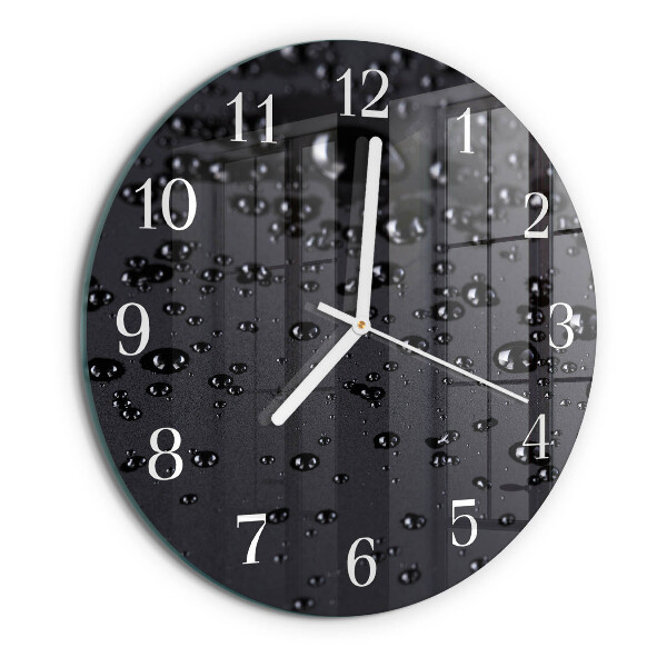 Reloj de pared redondo Gotas