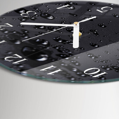 Reloj de pared redondo Gotas