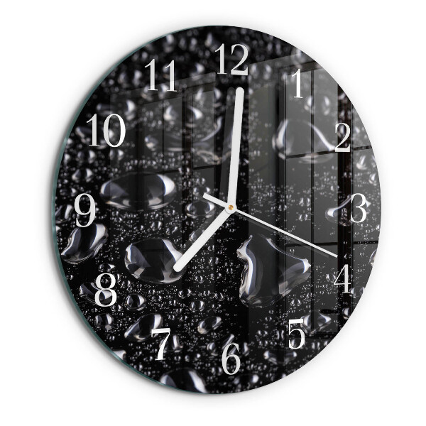 Reloj de pared redondo Gotas