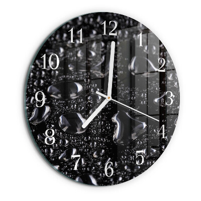 Reloj de pared redondo Gotas