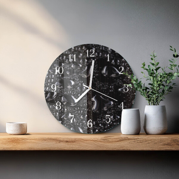 Reloj de pared redondo Gotas