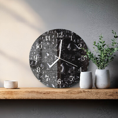 Reloj de pared redondo Gotas