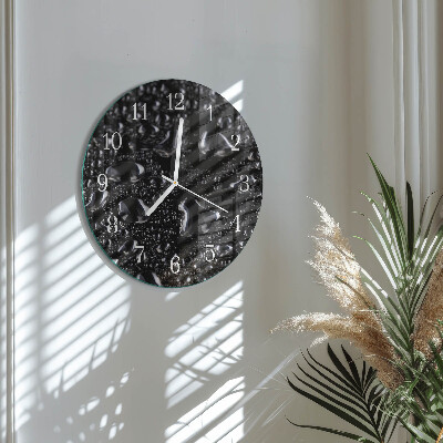 Reloj de pared redondo Gotas