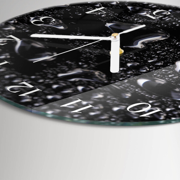 Reloj de pared redondo Gotas
