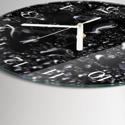 Reloj de pared redondo Gotas