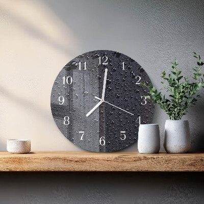 Reloj de pared redondo Gotas