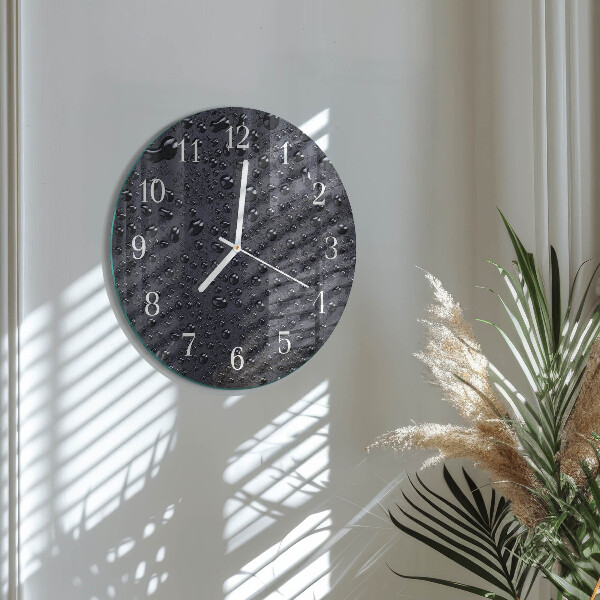 Reloj de pared redondo Gotas