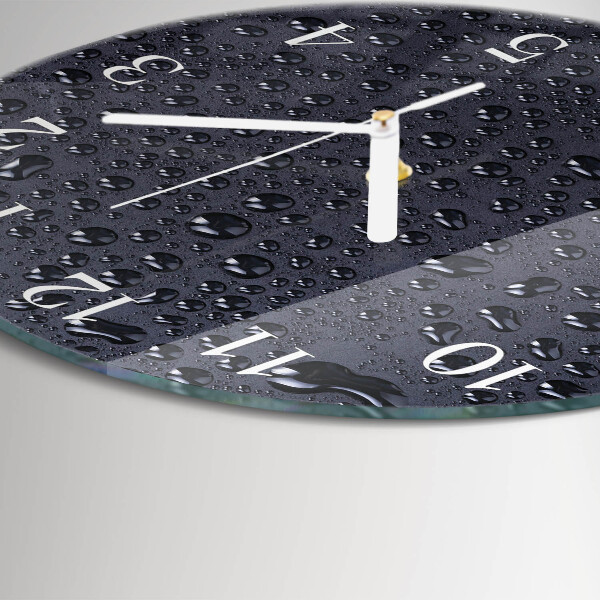 Reloj de pared redondo Gotas