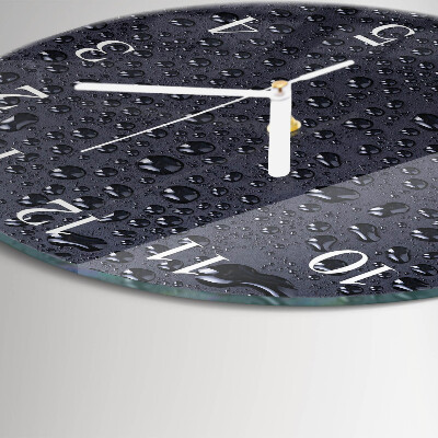 Reloj de pared redondo Gotas
