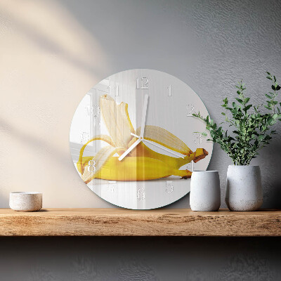 Reloj de pared redondo Plátanos