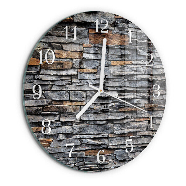 Reloj de pared redondo Escoria de huella