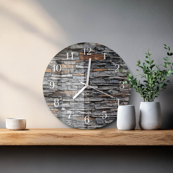 Reloj de pared redondo Escoria de huella