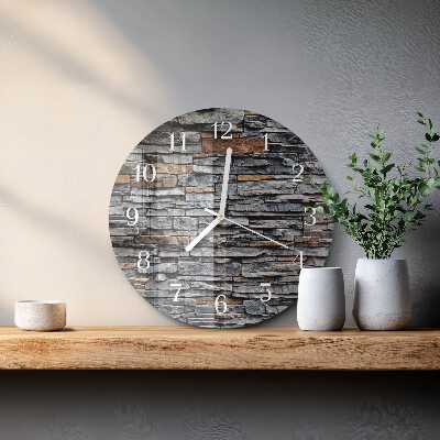 Reloj de pared redondo Escoria de huella