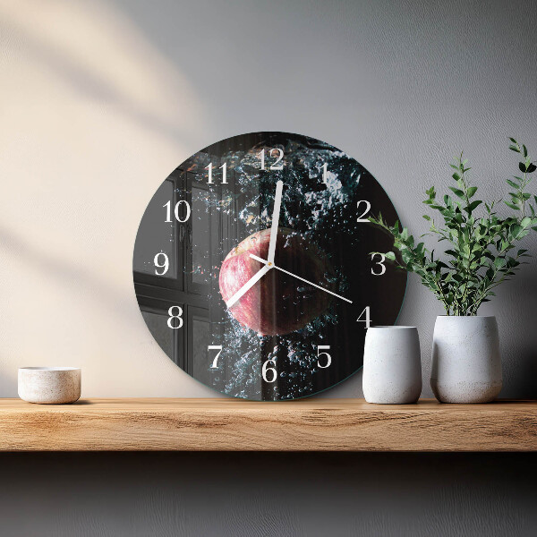 Reloj de pared redondo Manzana