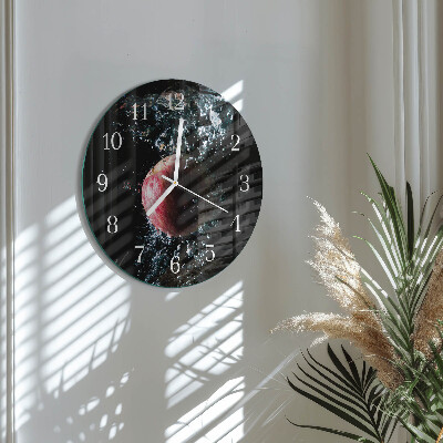 Reloj de pared redondo Manzana