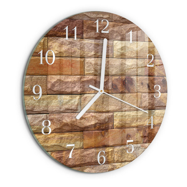 Reloj de pared redondo Ladrillo