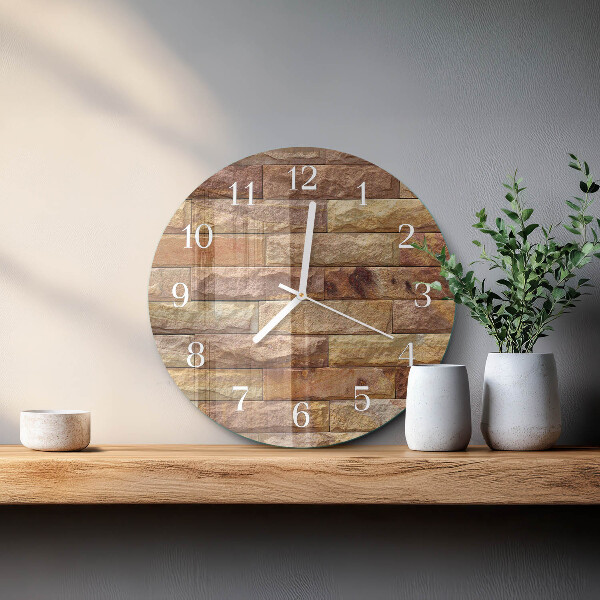 Reloj de pared redondo Ladrillo