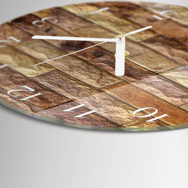 Reloj de pared redondo Ladrillo