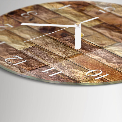 Reloj de pared redondo Ladrillo
