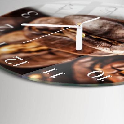 Reloj de pared redondo Granos de café