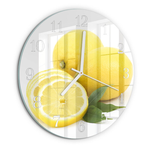 Reloj de pared redondo Limones