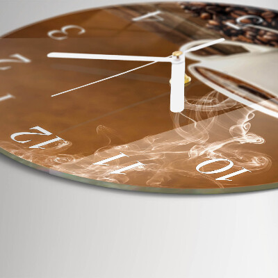 Reloj de pared redondo Café