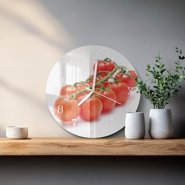 Reloj de pared redondo Tomates
