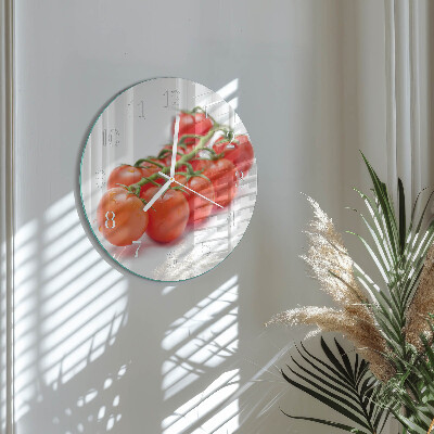 Reloj de pared redondo Tomates