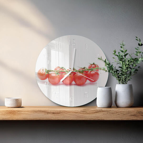Reloj de pared redondo Tomates