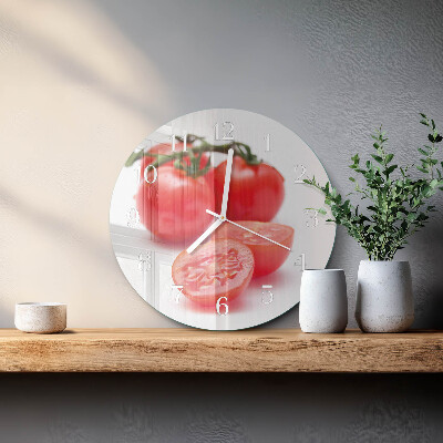 Reloj de pared redondo Tomates