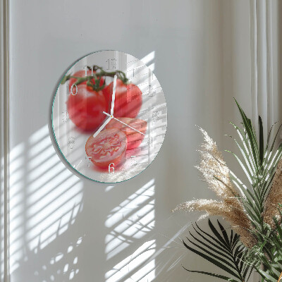Reloj de pared redondo Tomates