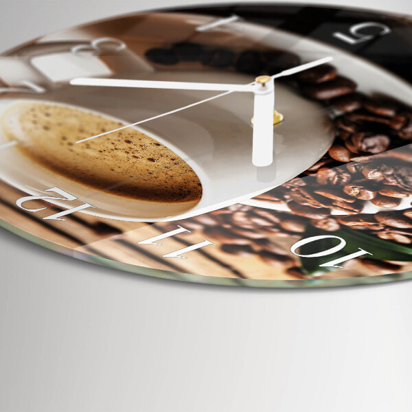 Reloj de pared redondo Café