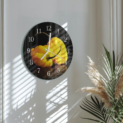 Reloj de pared redondo Pimienta