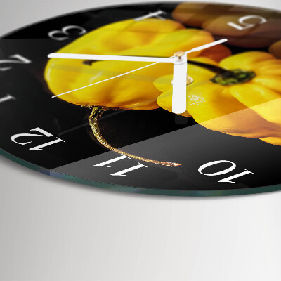 Reloj de pared redondo Pimienta