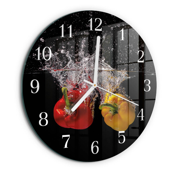 Reloj de pared redondo Pimienta